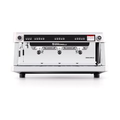 Profesionálny dvojpákový kávovar Aurelia Semi-automatic XT 2GR v bielej farbe.