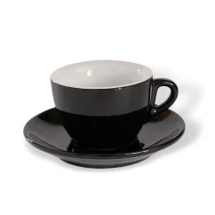 Cup with saucer Rosa, 160 ml, black Cup with saucer Rosa, 160 ml, black