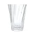 Gläserner Latte-Cup Loveramics Twisted Latte Glass mit einem Volumen von 360 ml, aus durchsichtigem Glas mit originellem gedrehtem Design.