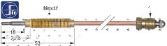 Technesch Zeechnung vum Befestegungsdeel vum Thermoelement mat kotéierte Dimensiounen, Gewënn an engem rondem Konnektor um géigeniwwerleie Enn. Technesch Zeechnung vum Befestegungsdeel vum Thermoelement mat kotéierte Dimensiounen, Gewënn an engem rondem Konnektor um géigeniwwerleie Enn.