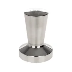 Manual coffee tamper Motta Easy Tamper 53 mm in silver, suitable for both professional and home use.