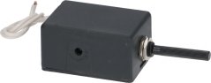Elektronesche Geschwindegkeetsregulator 170 W 230 V, an enger schwaarzer Plastikkëscht mat engem Dréiknäppchen a zwee Drieder.