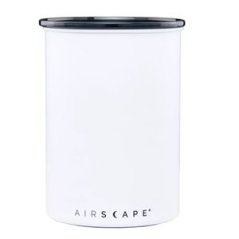 AirScape dóza na kávu 500g bílá - vzduchotěsná nerezová