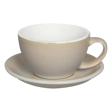 Loveramics Egg - Cafe Latte 300 ml Cup and Saucer  - Ivory