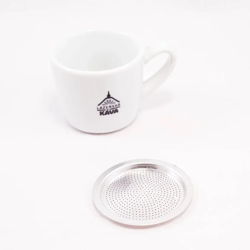 Set of three aluminum gaskets and one filter suitable for the Bialetti Fiammetta moka pot.