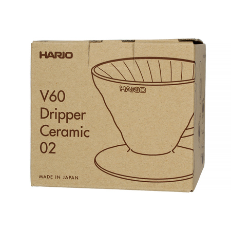 Confezione Dripper Hario V60-02 blu ceramica.