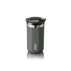 Šedý cestovný termohrnček Octaroma Lungo. Objem 300 ml. 
