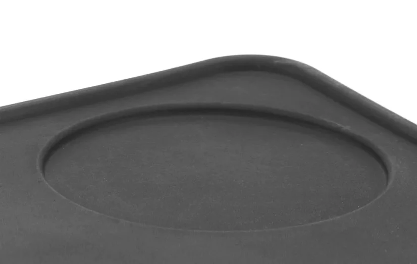 Place for the tamper on the mat.