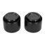 Two black Fellow Monty ceramic espresso cups with a capacity of 90 ml.
