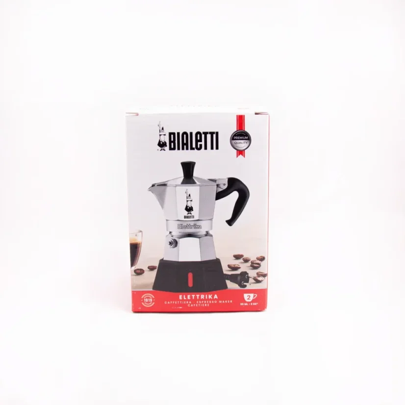 Original packaging of Bialetti Moka Elettrika Standard coffee maker