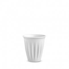 biely pohár Ribby na cappuccino