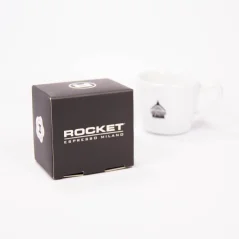 Rocket Espresso verdeler en tamper 58mm zilver met verpakking.