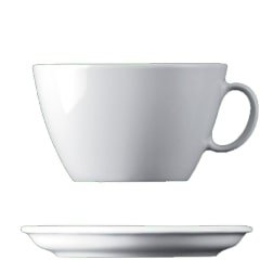 weiße Divers-Tasse für Milchkaffee