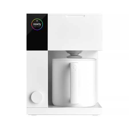 Cafetière filtre Fellow Aiden blanche avec application