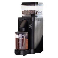 Electric grinder Moccamaster KM5 in black color.