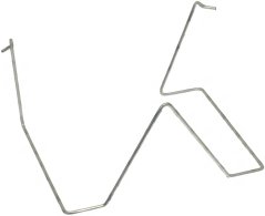 Gebéite Draht-Halter an onregelméisseger Zigzag-Form aus verzénktem Draht Gebéite Draht-Halter an onregelméisseger Zigzag-Form aus verzénktem Draht