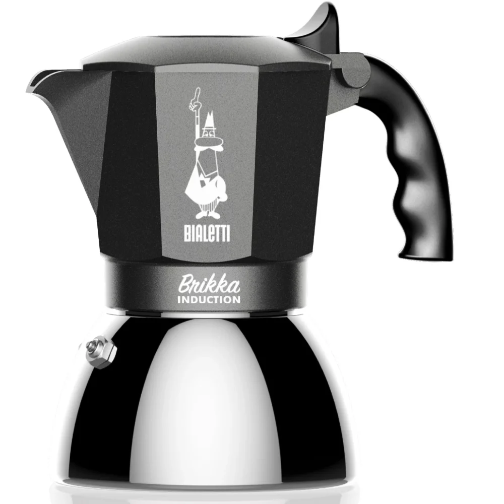Bialetti brikka induction 4 lky hlin k 150 ml ern st brn 