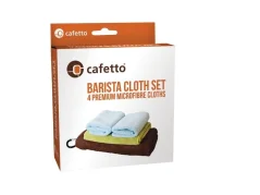 Paket Barista-Tücher für die Kaffeezubereitung.