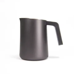 Black Subminimal Flowtip milk jug on a white background