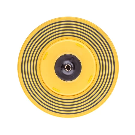 Yellow plastic pour-over dripper.