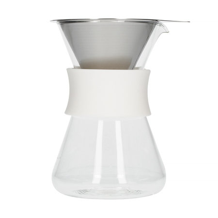 Hario kaffebryggare i glas vit