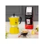 La cafetière moka jaune Bialetti Rainbow 3 est un accessoire élégant et pratique pour la préparation du café, idéale pour les cuisinières halogènes. La cafetière moka jaune Bialetti Rainbow 3 est un accessoire élégant et pratique pour la préparation du café, idéale pour les cuisinières halogènes.