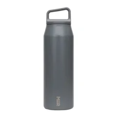 Gray MiiR Wide Mouth Bottle Basal thermos with a capacity of 590 ml, ideal for traveling.