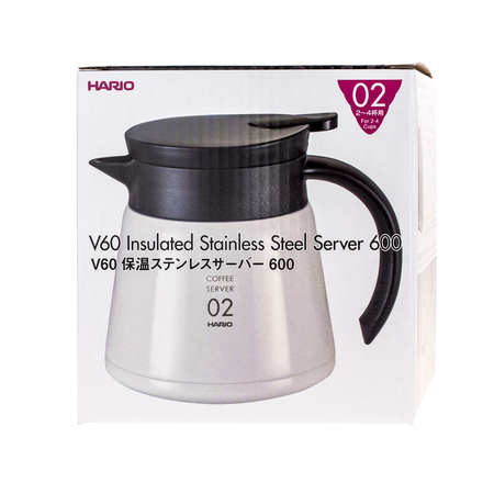 Hario Insulated Server V60-02 ανοξείδωτο ατσάλι 600 ml λευκό