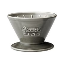 Kinto ceramic dripper gray 4 cups - Japanese porcelain
