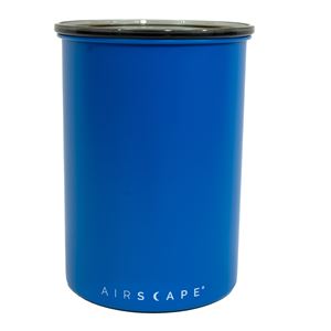 AirScape coffee canister 500g matte blue - airtight stainless steel