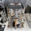 Home lever espresso machine ECM Synchronika in olive finish with a 20-minute heat-up time.