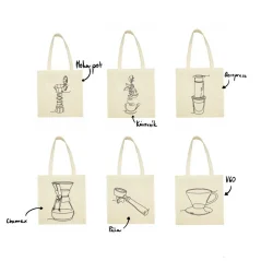 You can choose from six coffee designs.