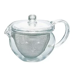 Brouillard transparent de thé Hario Chacha Kyusu-Maru d'une capacité de 300 ml, idéal pour préparer votre thé préféré.