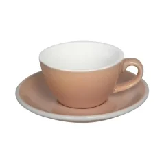 Loveramics Egg - Flat White 150 ml kubek i spodek - różany