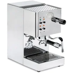 ECM Casa V Siebträger-Kaffeemaschine von der Seite