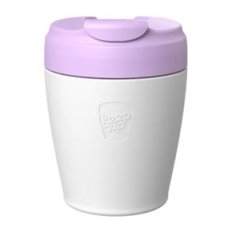 KeepCup Commuter termohrnek bílý s fialovým víčkem 227ml