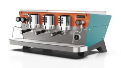 Professionelle Siebträgermaschine Iberital Vista 2GR Colour mit einem Kesselvolumen von 3 Litern zur Zubereitung von Espresso. Professionelle Siebträgermaschine Iberital Vista 2GR Colour mit einem Kesselvolumen von 3 Litern zur Zubereitung von Espresso.