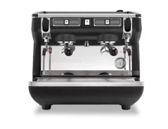 Professional lever espresso machine Nuova Simonelli Appia Life Compact 2GR S in black.