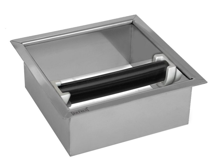 Built-in coffee grounds knock box S.