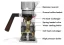 Description of the individual parts of the 9Barista coffee machine.