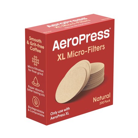 Aeropress® XL Mikrofiltry naturalne 200 sztuk