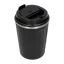 Termo taza de viaje Asobu Cafe Compact en color negro con capacidad de 380 ml, ideal para llevar café.
