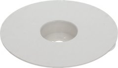 Deeselwechten Disk mat der glater Säit no uewen, mat engem ronnen Lach an der Mëtt. Deeselwechten Disk mat der glater Säit no uewen, mat engem ronnen Lach an der Mëtt.