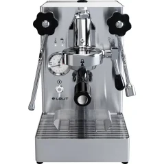 Kotikäyttöön tarkoitettu Lelit Mara PL62X -kahvinkeitin kuumavesitoiminnolla.