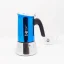 Cafetière Moka Bialetti New Venus Blue d'une capacité de 6 tasses en couleur cuivre élégante. Cafetière Moka Bialetti New Venus Blue d'une capacité de 6 tasses en couleur cuivre élégante.
