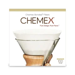 Paquete de filtros de papel FC-100 para preparar café en Chemex