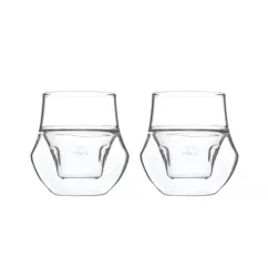 Dos vasos de la colección Propel Espresso de Kruve con capacidad de 150 ml, ideales para los amantes del espresso de calidad.