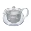 Priehľadná kanvica na čaj Hario Chacha Kyusu-Maru s objemom 700 ml, ideálna na prípravu vášho obľúbeného čaju.