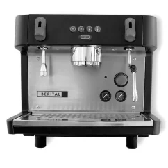 Professional single group espresso machine IBERITAL Intenz Standard 1 Gr in black.