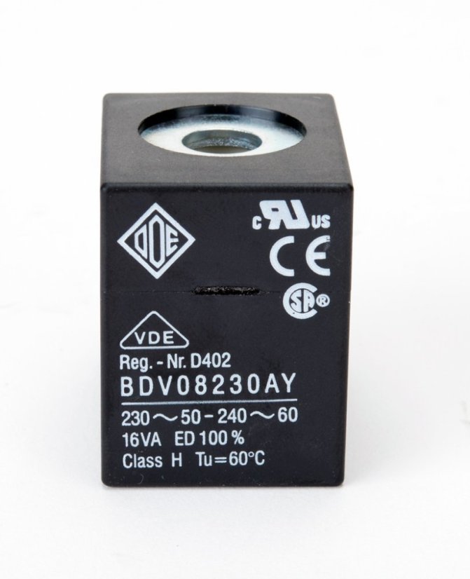 La bobine BDV BDV08230AY 16A 230V 50/60Hz est conçue pour des vannes 2 voies et est compatible avec la machine à café La Marzocco FB80.